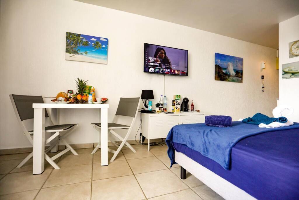 Paradis Studio & Plage A 1 Min Le Gosier  Buitenkant foto