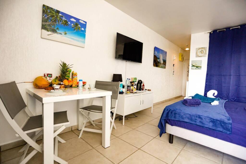 Paradis Studio & Plage A 1 Min Le Gosier  Buitenkant foto
